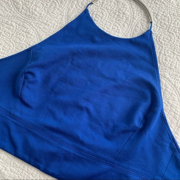 Aritzia Wilfred Blue Open Back Halter Top - Picture 8 of 10